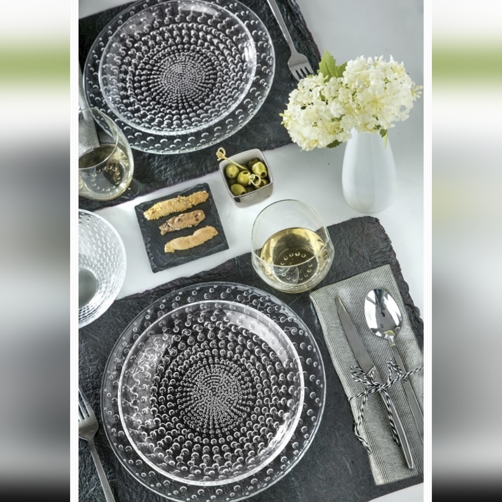 Cristalleria Italiana Galassia 7" Fruit/Salad Plates - Set of 4